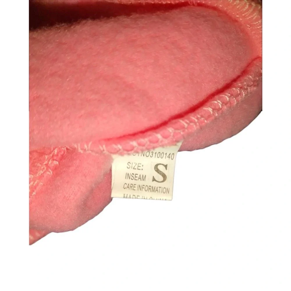 Winter Fleece Dog Coat Jacket Vest Pink Leash Clip Pockets Soft Size S No Brand
